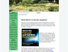 Tablet Screenshot of garden-supplies-advisor.com
